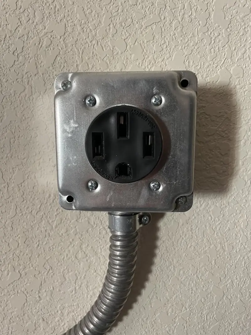 NEMA 14-50 outlet installed for Electrical Panel Upgrade in Almira